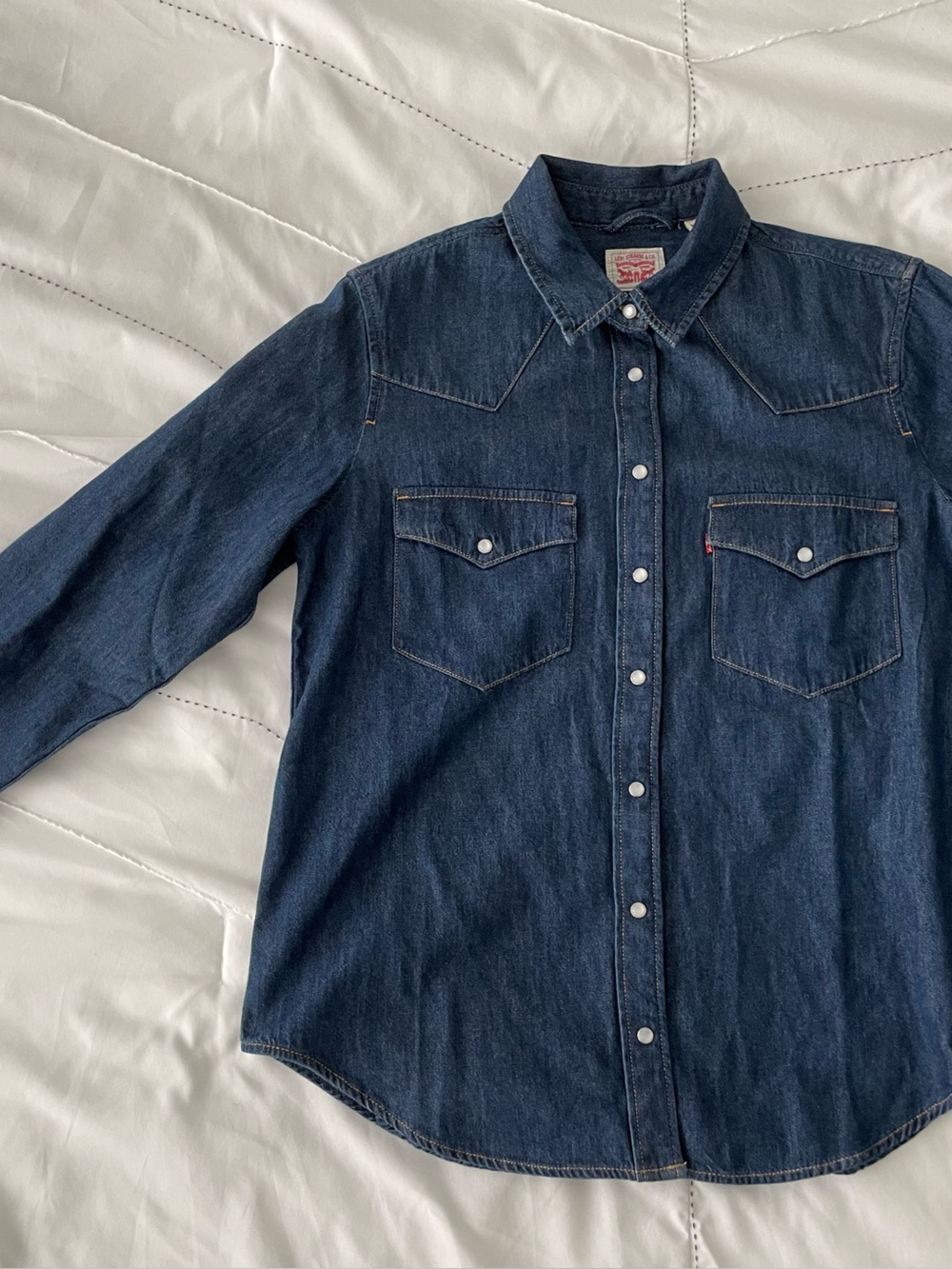 Levi's Dark Blue Denim Western Shirt